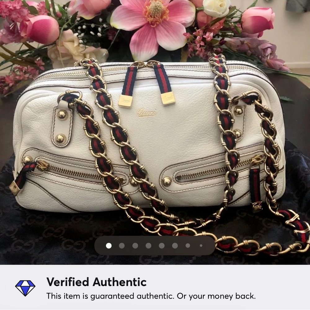 GUCCI sherry line chained shoulder bag